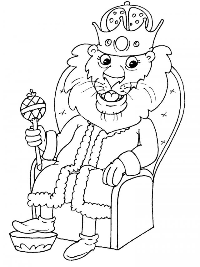 Kolorowanka z Królem Lwem - Pobierz i Wydrukuj kolorowanka do druku